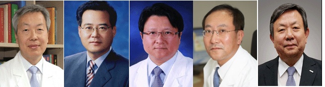 좌측부터 김중곤·노동영·방문석·서창석·오병희 교수