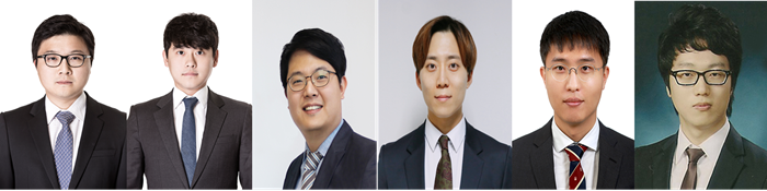 기호1번 송명제-조중현 후보&middot;기호2번 정환보-남성현 후보&middot;기호3번 유호준-오정욱 후보(왼쪽부터)