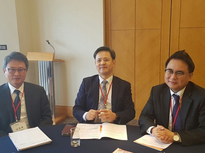 박현철 차기회장, 박창영 회장, 박근태 공보이사