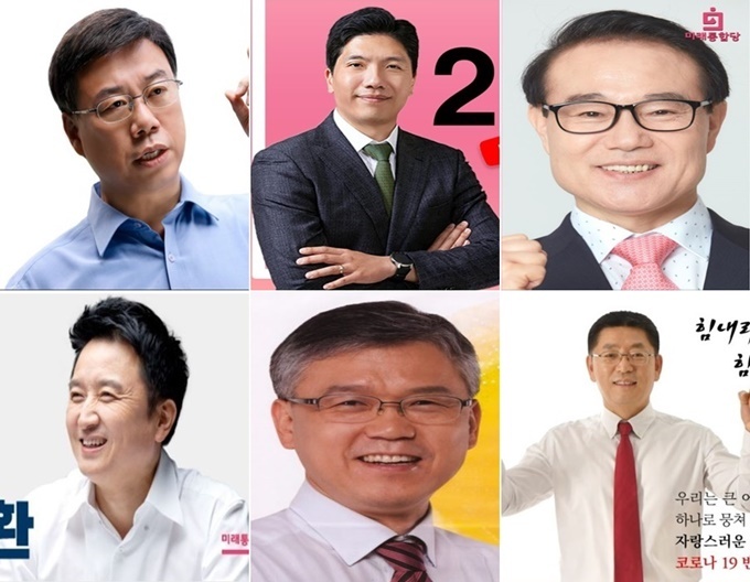 사진설명: (시계방향으로) 신상진, 송한섭, 윤형선, 홍태용, 한상학, 김영환