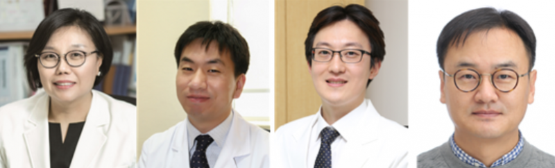 좌측부터 중앙대병원 정진원&middot;최성호&middot;김민철, 고대의대 박만성 교수