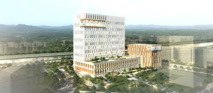 2017년 공개된 '부영그룹 건립 금천구 종합병원' 조감도