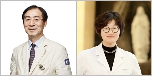 서울성모병원 류마티스내과 박성환 교수(좌), 의과대학 조미라 교수(우)