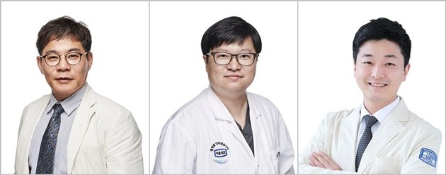 (왼쪽부터) 서울성모병원 심뇌혈관병원 장기육, 황병희, 이관용 교수