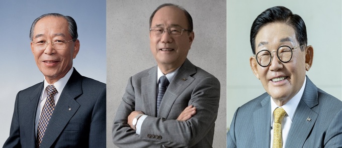 강신호 명예회장, 김승호 명예회장, 이종호 명예회장